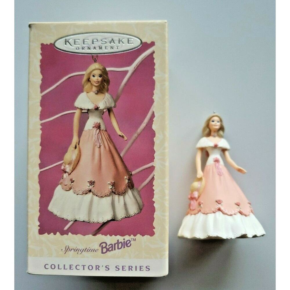 1997 Collector's Hallmark Keepsake Christmas Ornament Springtime Barbie U50/8642